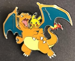 Pokemon Celebrations Charizard & Pikachu Enamel Pin